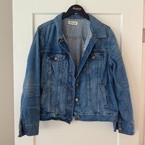 Madewell Denim Jacket XL Blue Jean Classic Button Front Pockets